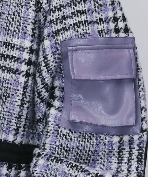 Check Utility Pocket Coat